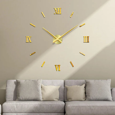 Horloge Murale Doré