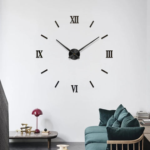 Horloge Murale Doré Noir