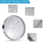 Horloge Murale Argent 