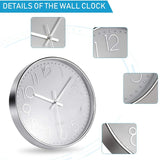 Horloge Murale Argent 