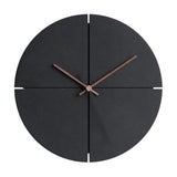 Horloge Bois Et Noir