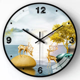 Horloge Murale Bleue