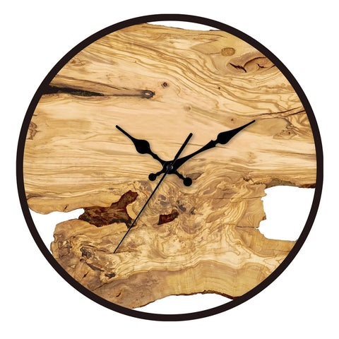 Horloge Murale Bois Design Sur Un Mur 