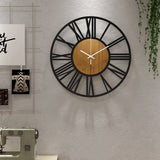 Horloge Metal Et Bois