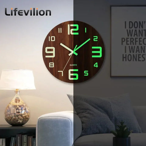 Horloge Murale Silencieuse Sans Tic-Tac