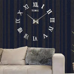 Horloge Mural Pas Cher Argent Sur Un Mur 