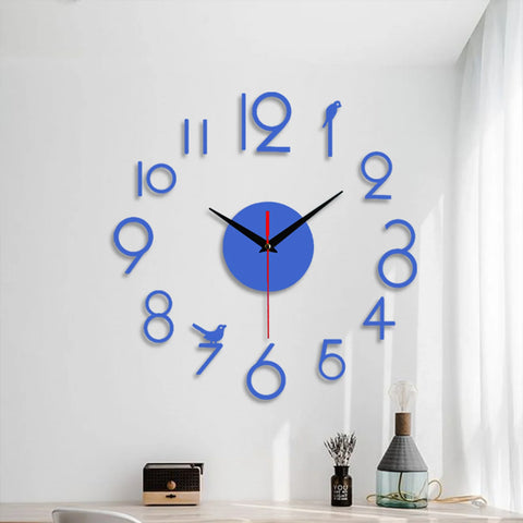 Horloge Murale Bleu