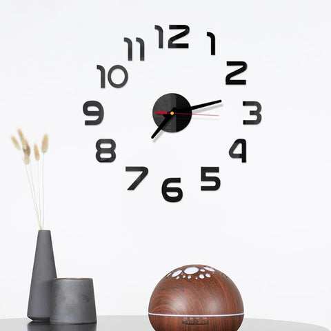 Horloge Design Murale Noir