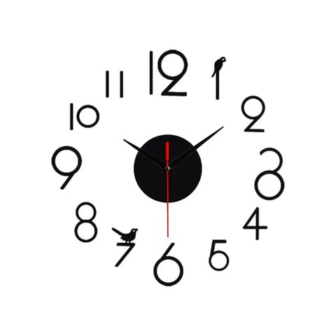 Horloge Murale Horizontale Noir 