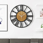 Horloge Metal Et Bois