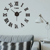 Aiguille Pour Horloge Murale Noir Sur Un Mur 