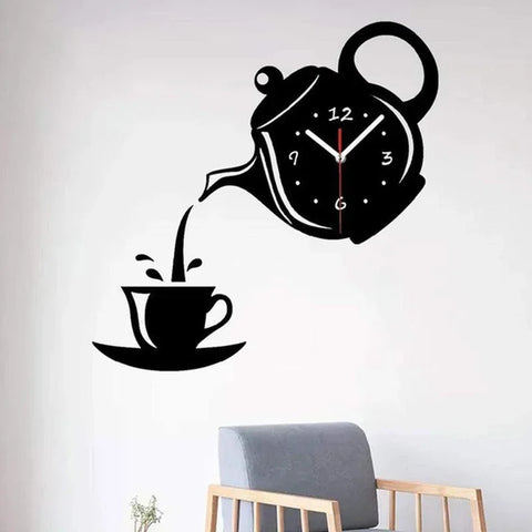 Horloge De Cuisine Murale Noir 