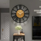 Horloge Metal Et Bois