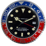 Horloge Murale Omega Rouge Bleu 