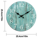 Horloge Murale Bleu Canard