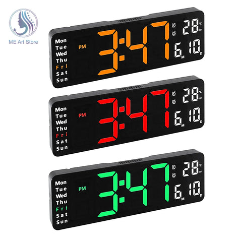 Horloge Led Murale Sans Fil