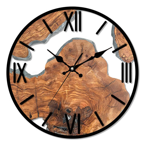 Horloge Murale Bois Et Metal