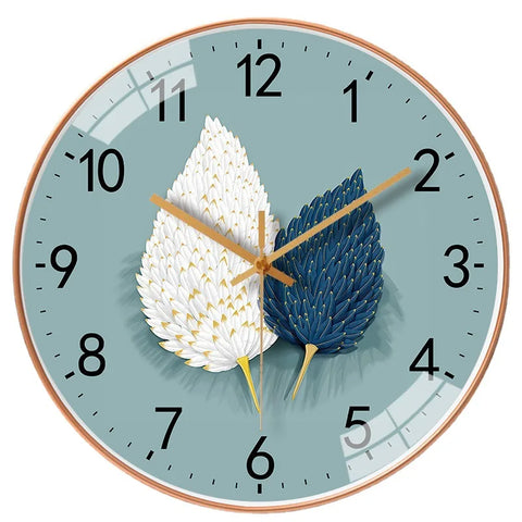 Horloge Murale Bleue