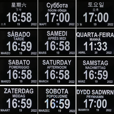 Horloge Murale Avec Date Et Jour