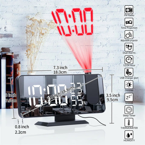 Horloge Murale Projection