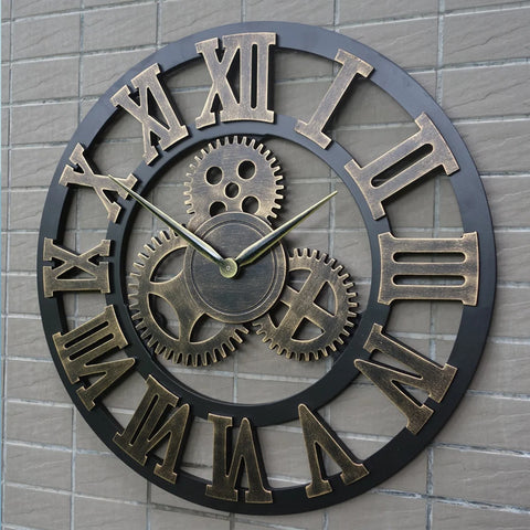 Horloge Industrielle Engrenage