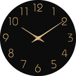 Horloge Blanche Et Bois Noir 