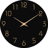 Horloge Blanche Et Bois Noir 