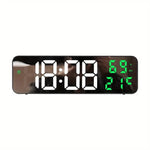 Horloge Murale Led Blanc Vert 