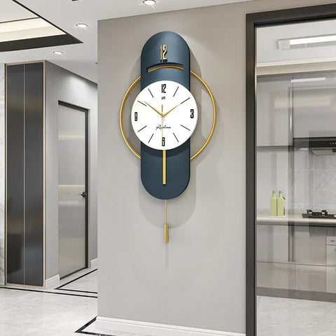 Horloge Murale Design Luxe Noir