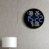 Horloge Murale Design Led Bleu 